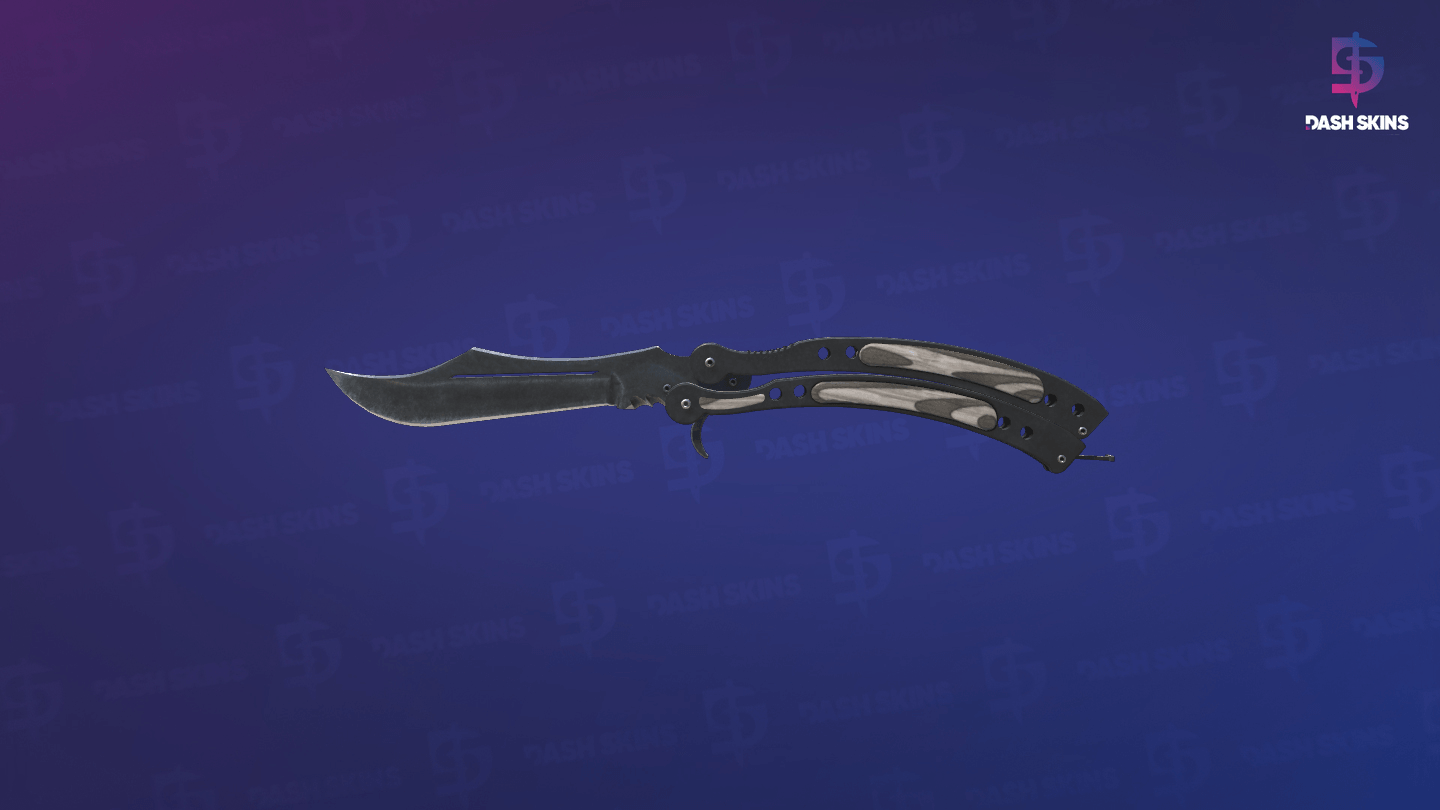 ★ Butterfly Knife | Black Laminate (Minimal Wear) Screenshot Playside
