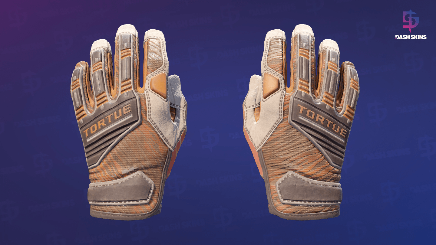 ★ Specialist Gloves | Tiger Strike (Well-Worn) Screenshot Playside