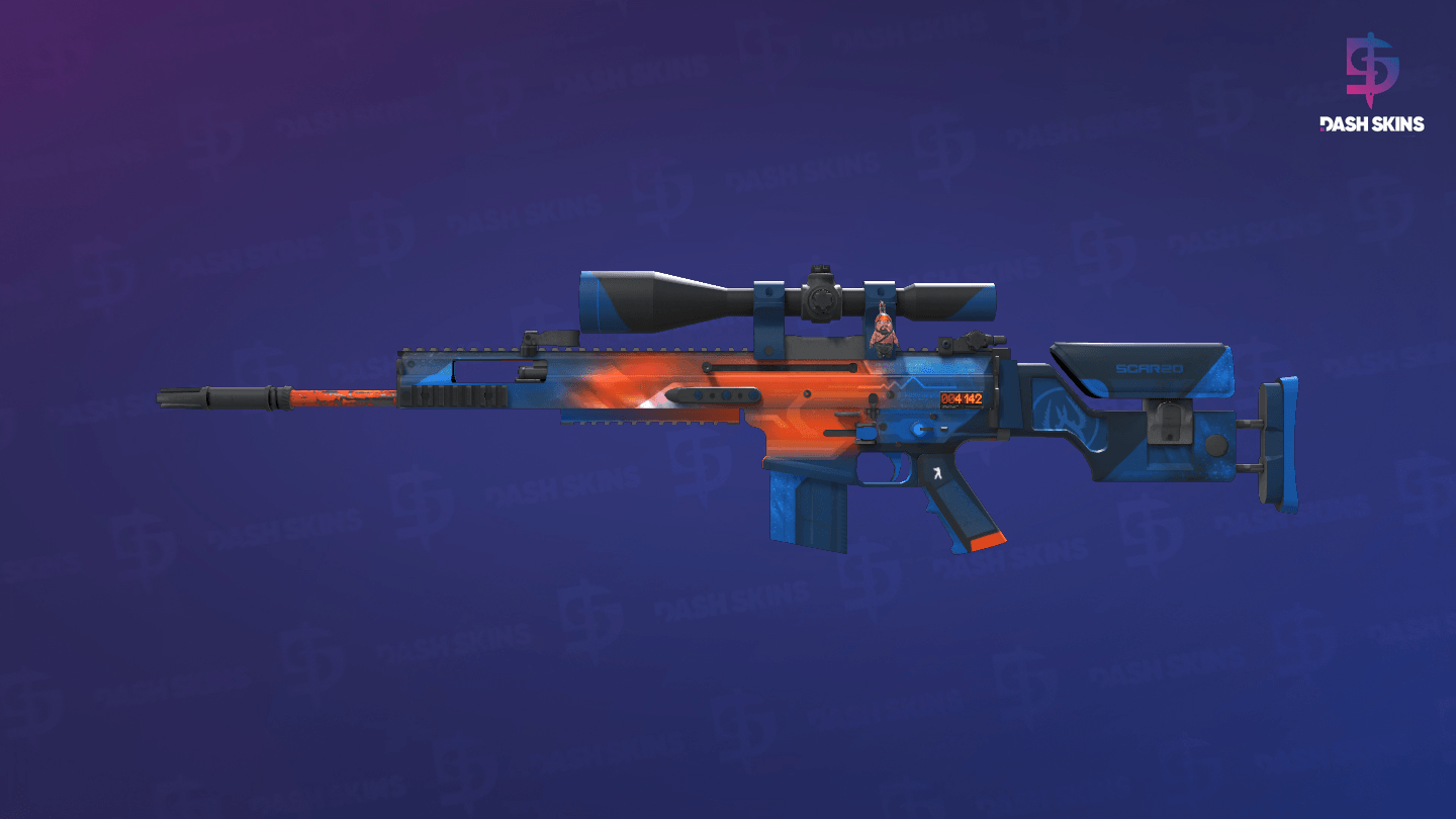 StatTrak™ SCAR-20 | Cardiac (Minimal Wear) Screenshot Playside