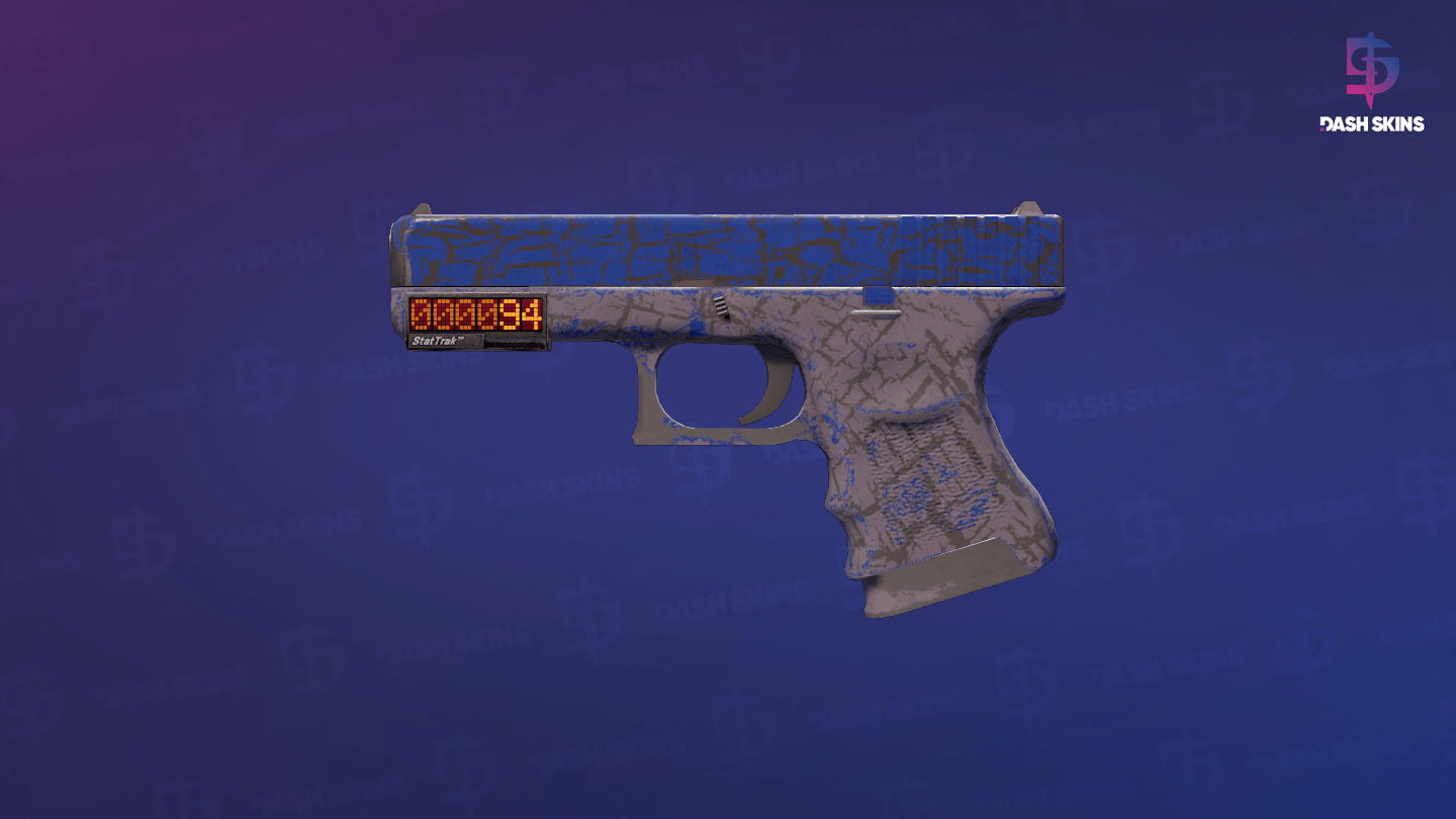 StatTrak™ Glock-18 | Blue Fissure (Field-Tested) Screenshot Playside