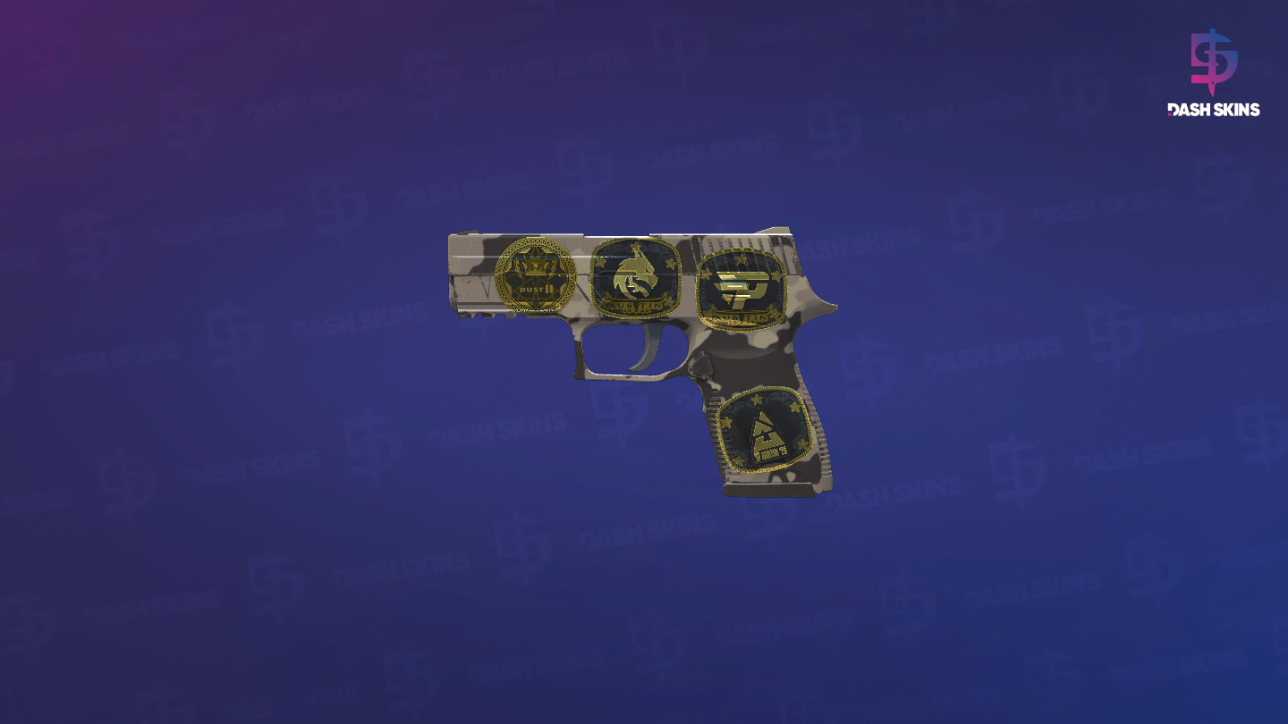 Souvenir P250 | Black & Tan (Minimal Wear) Screenshot Playside