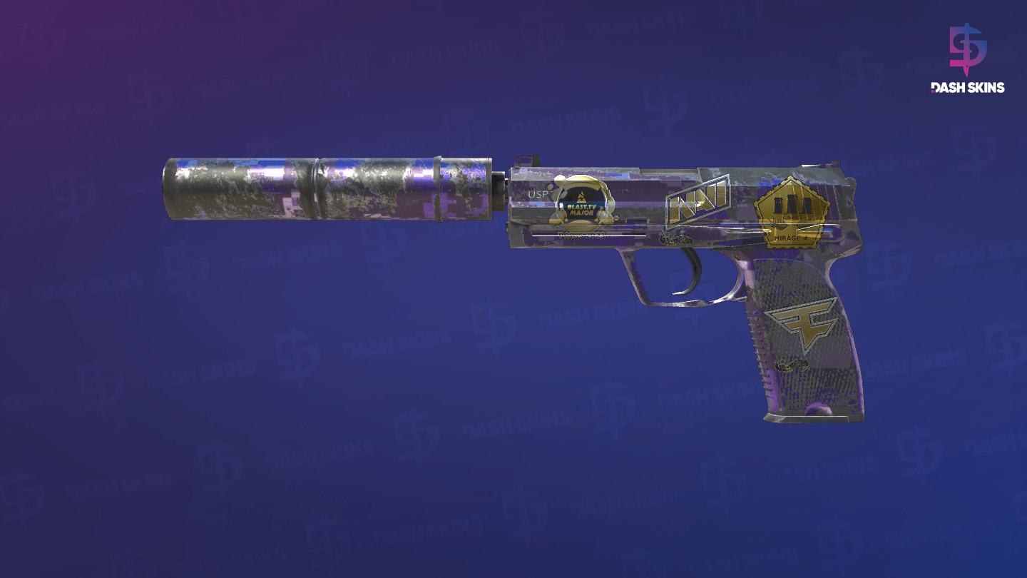 Souvenir USP-S | Purple DDPAT (Well-Worn) Screenshot Playside