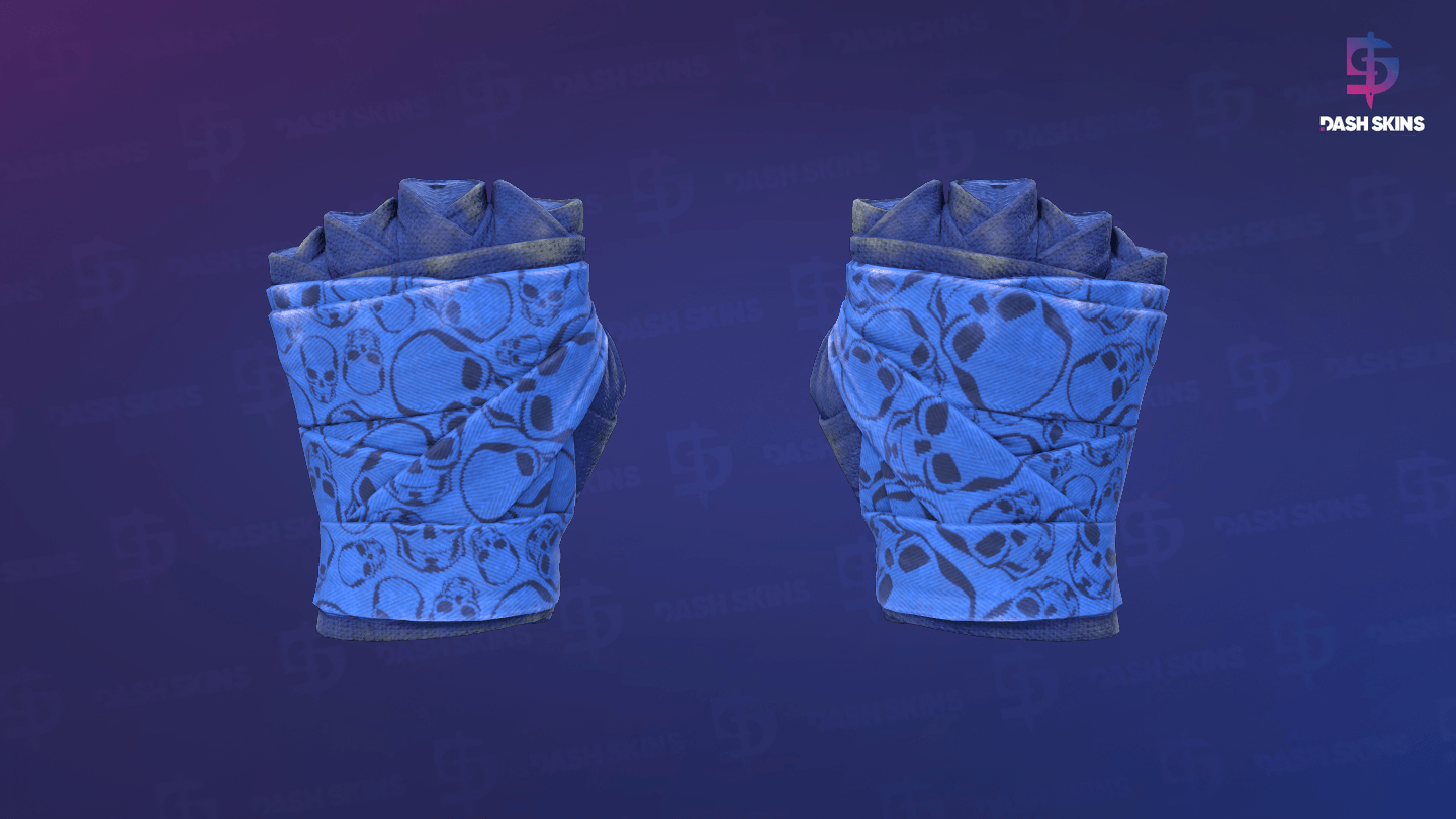 ★ Hand Wraps | Cobalt Skulls (Field-Tested) Screenshot Playside