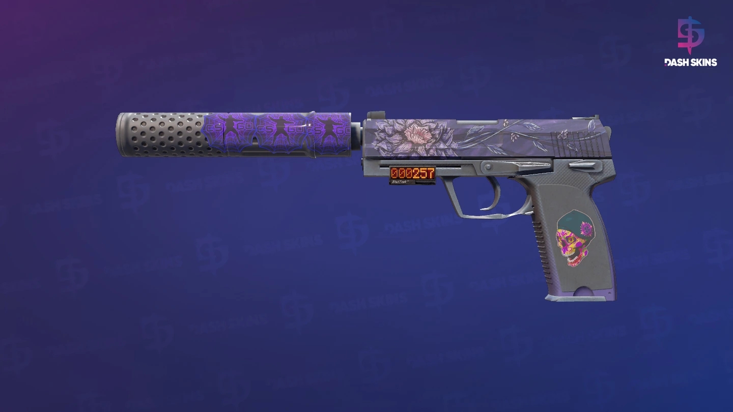 StatTrak™ USP-S | Black Lotus (Minimal Wear) Screenshot Playside