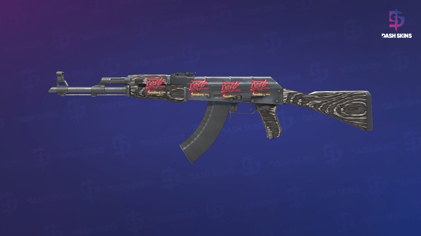 AK-47 | Black Laminate (Minimal Wear) Screenshot Playside