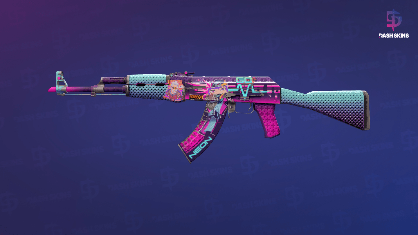 StatTrak™ AK-47 | Neon Rider (Field-Tested) Screenshot Playside
