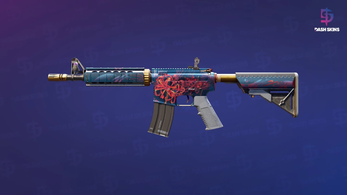 M4A4 | Spider Lily (Minimal Wear) Screenshot Playside