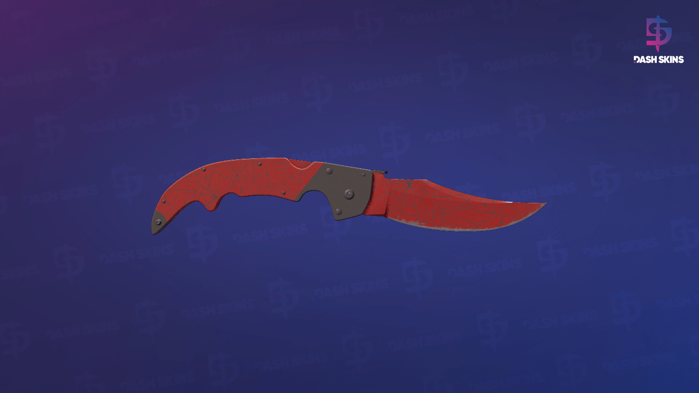 ★ Falchion Knife | Crimson Web (Minimal Wear) Screenshot Playside