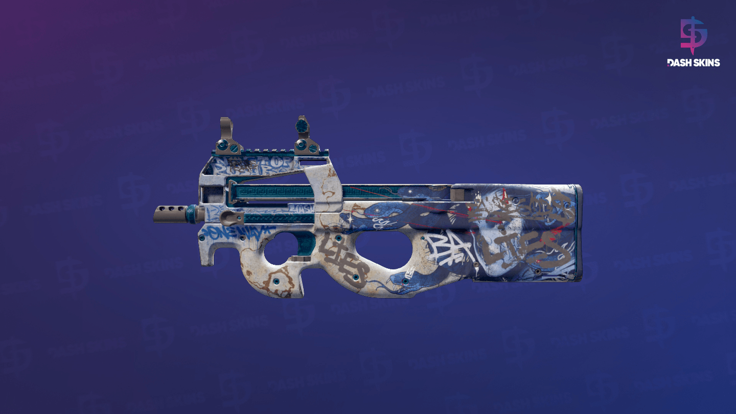 P90 | Deathgaze (Battle-Scarred) Screenshot Playside