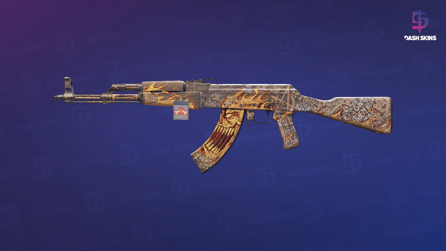AK-47 | Searing Rage (Field-Tested) Screenshot Playside