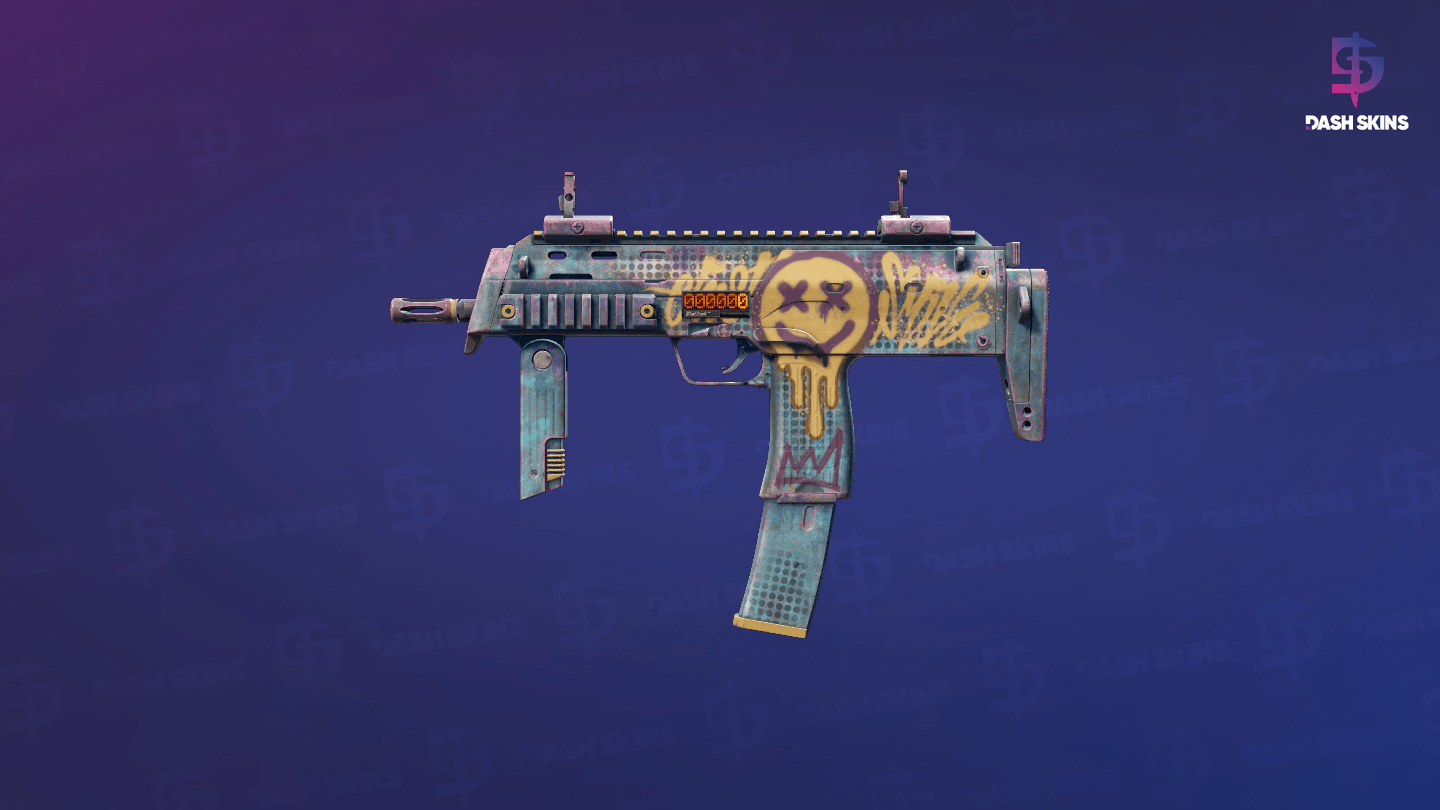 StatTrak™ MP7 | Just Smile (Minimal Wear) Screenshot Playside