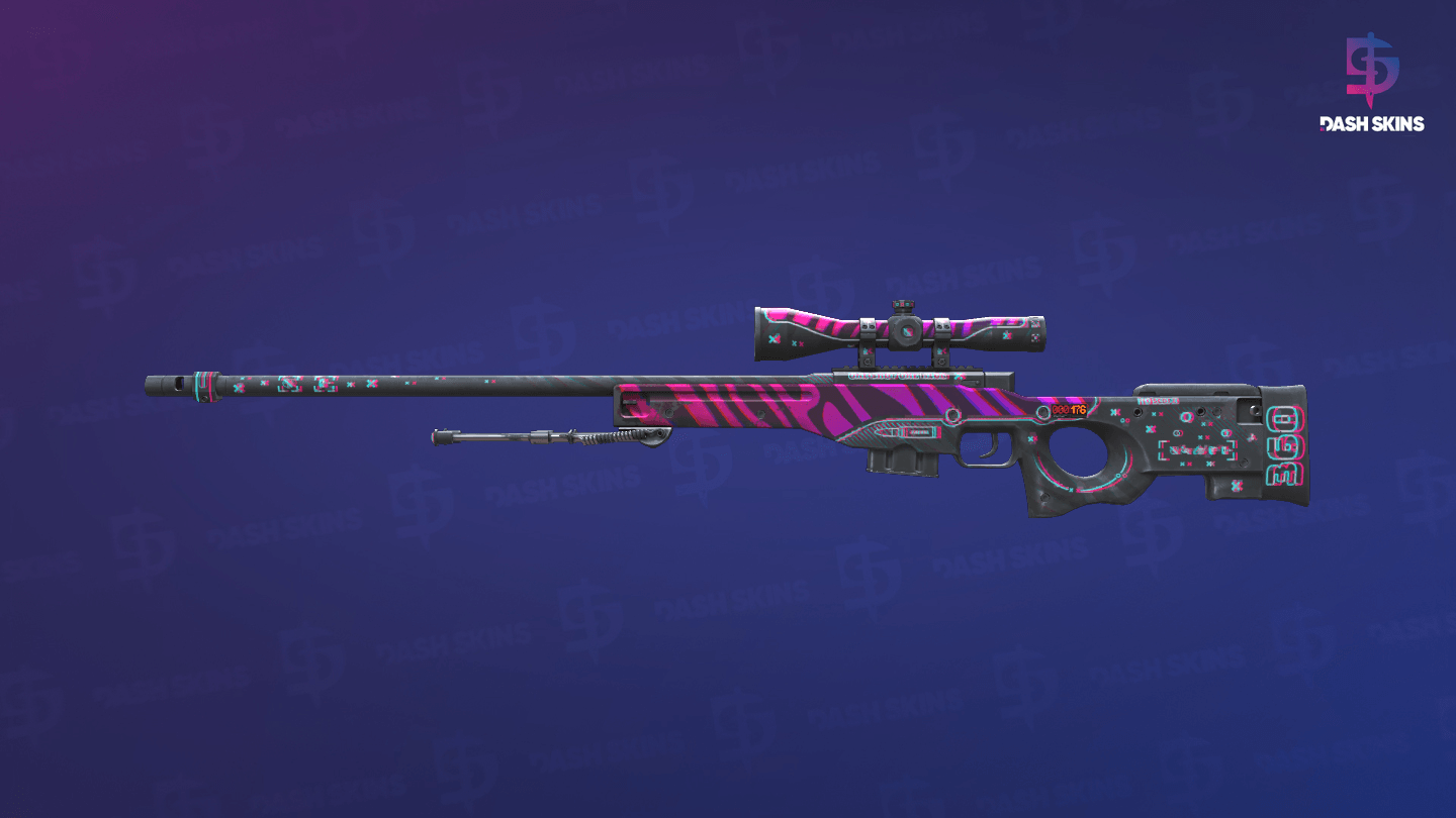 StatTrak™ AWP | Chromatic Aberration (Field-Tested) Screenshot Playside