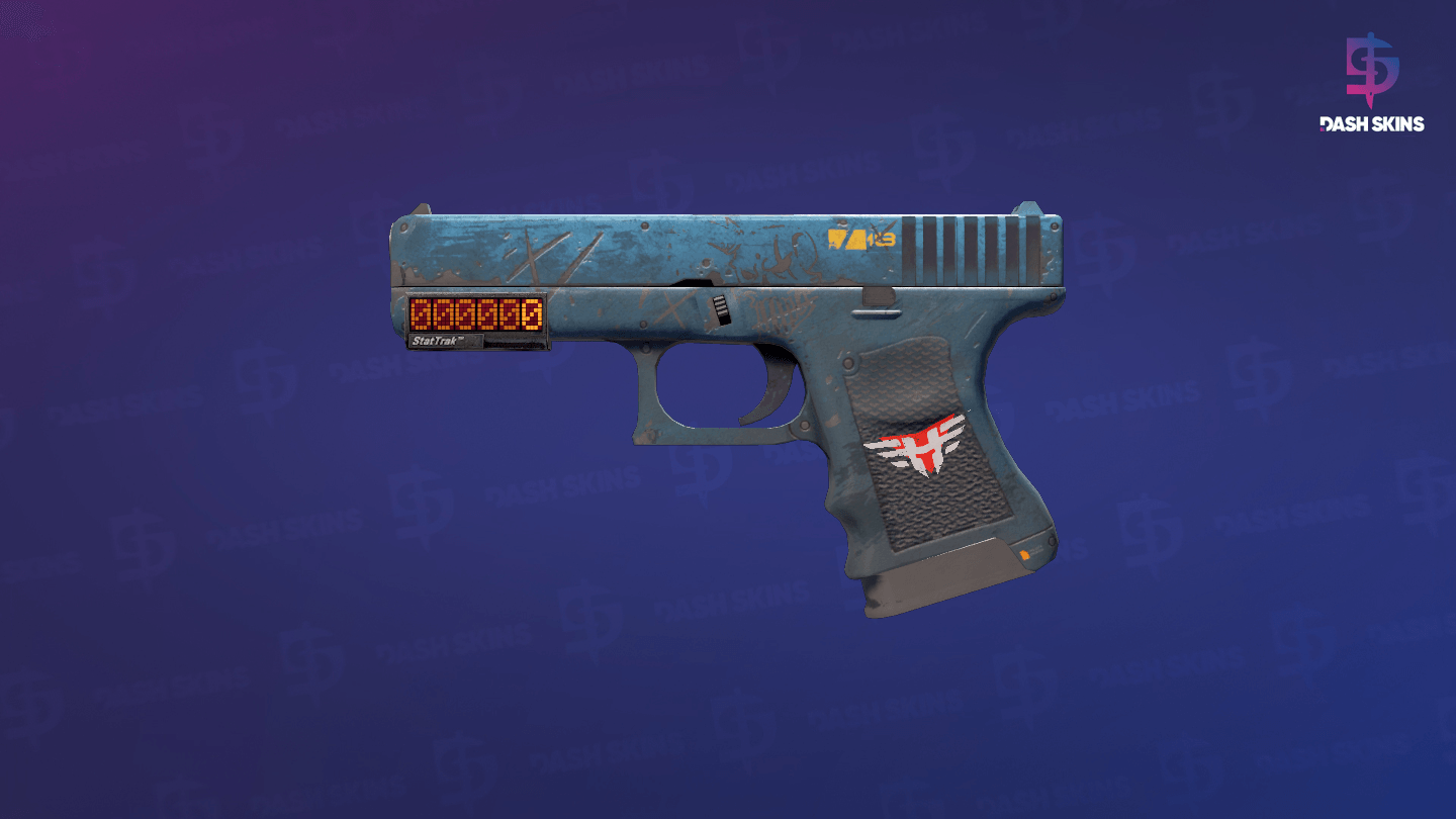 StatTrak™ Glock-18 | Off World (Battle-Scarred) Screenshot Playside