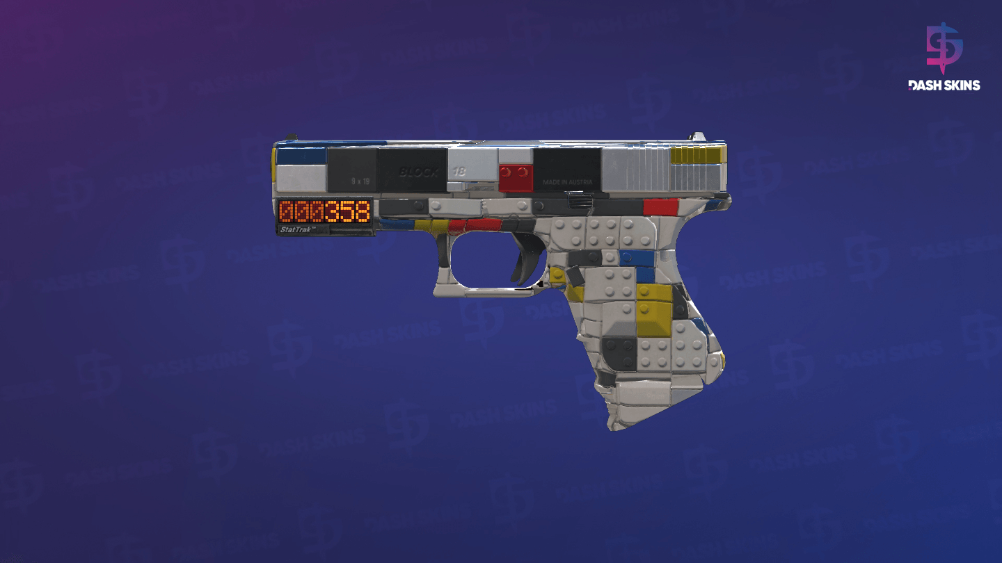 StatTrak™ Glock-18 | Block-18 (Minimal Wear) Screenshot Playside