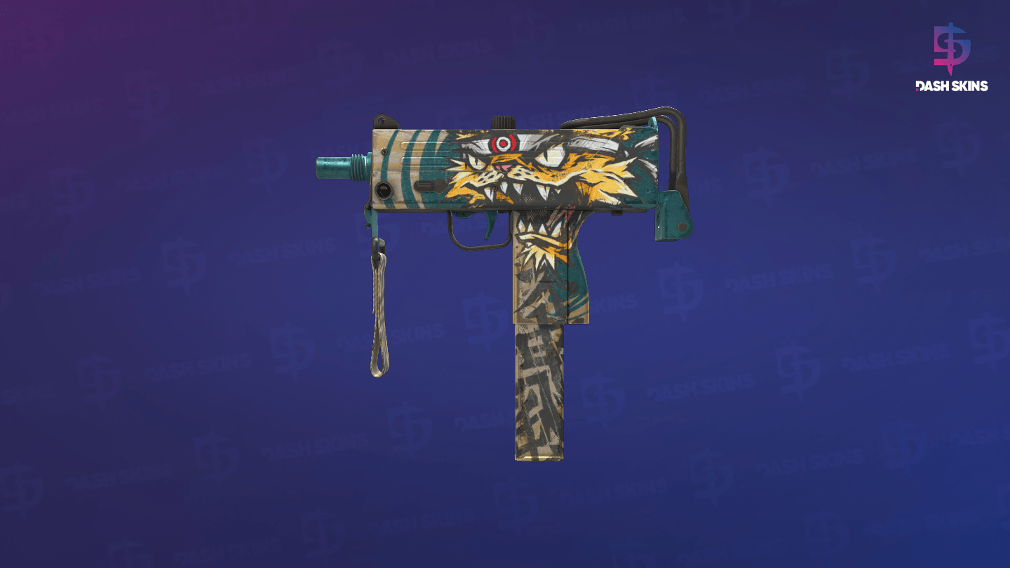 MAC-10 | Cat Fight (Well-Worn) Screenshot Playside