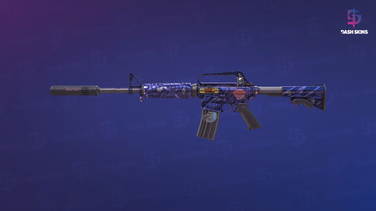 StatTrak™ M4A1-S | Black Lotus (Battle-Scarred) Screenshot Playside