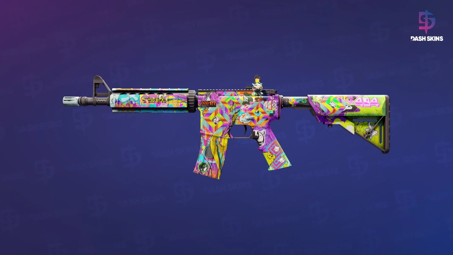 StatTrak™ M4A4 | In Living Color (Minimal Wear) Screenshot Playside