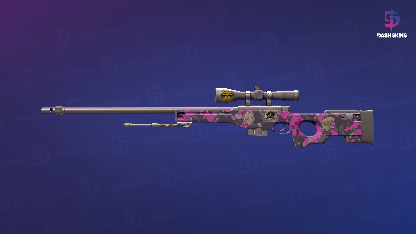 Souvenir AWP | Pink DDPAT (Minimal Wear) Screenshot Playside
