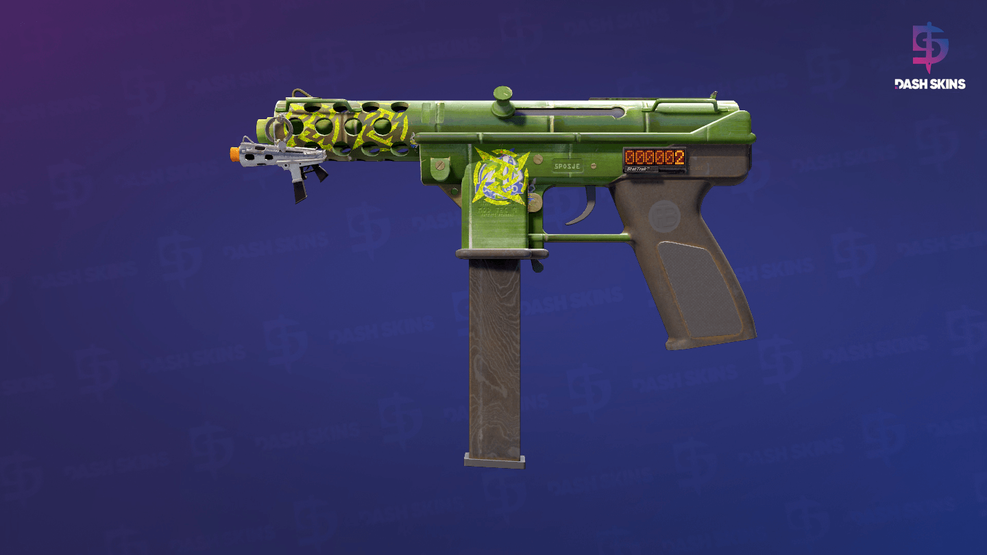 StatTrak™ Tec-9 | Bamboozle (Well-Worn) Screenshot Playside