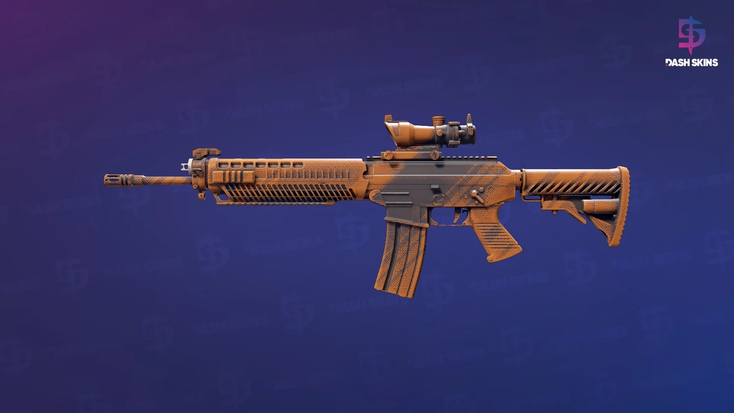 SG 553 | Basket Halftone (Factory New) Screenshot Playside