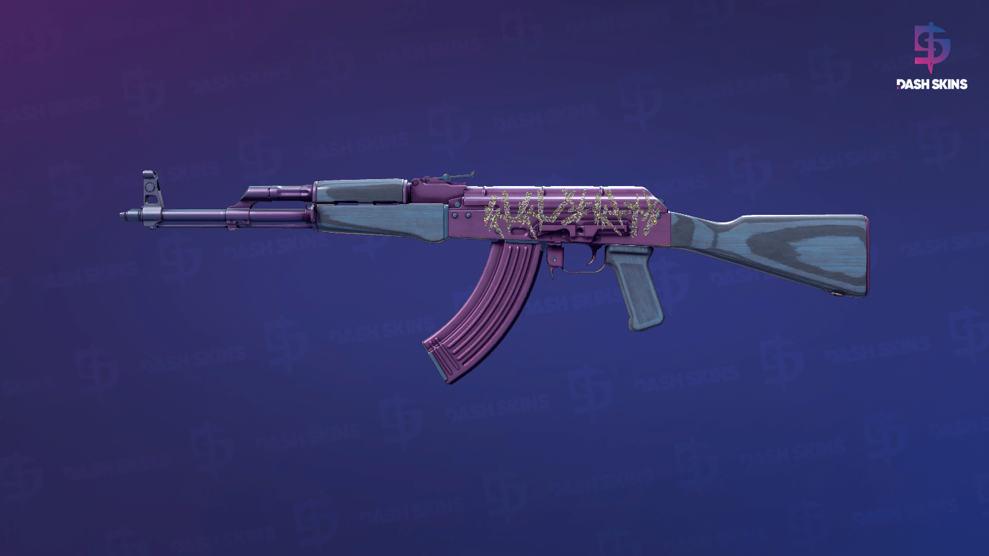 AK-47 | Midnight Laminate (Minimal Wear) Screenshot Playside