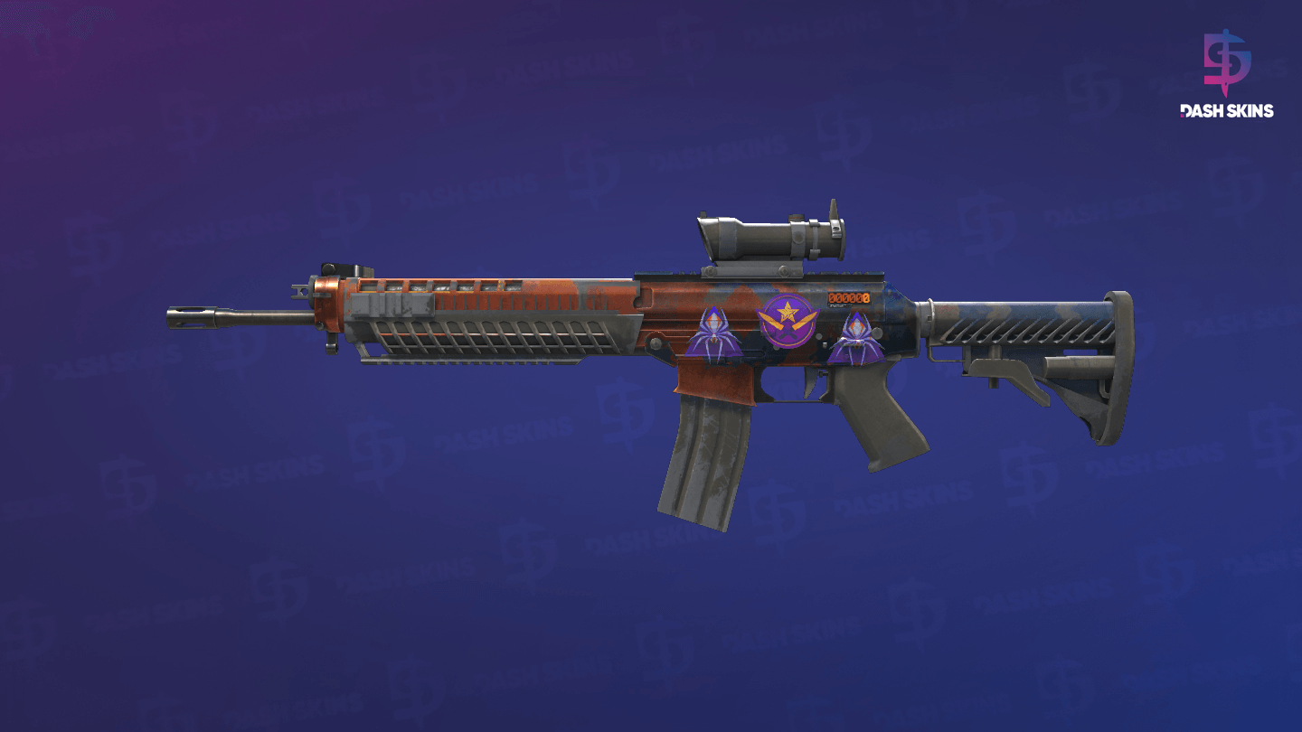 StatTrak™ SG 553 | Danger Close (Battle-Scarred) Screenshot Playside