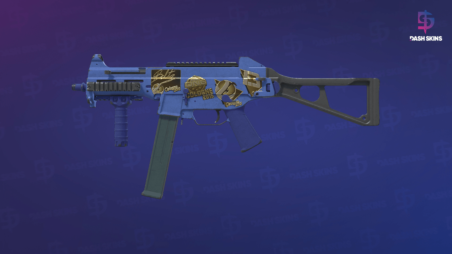 Souvenir UMP-45 | Indigo (Field-Tested) Screenshot Playside