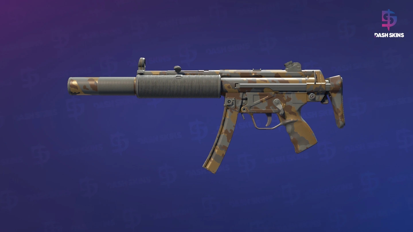 MP5-SD | Gold Leaf (Minimal Wear) Screenshot Playside