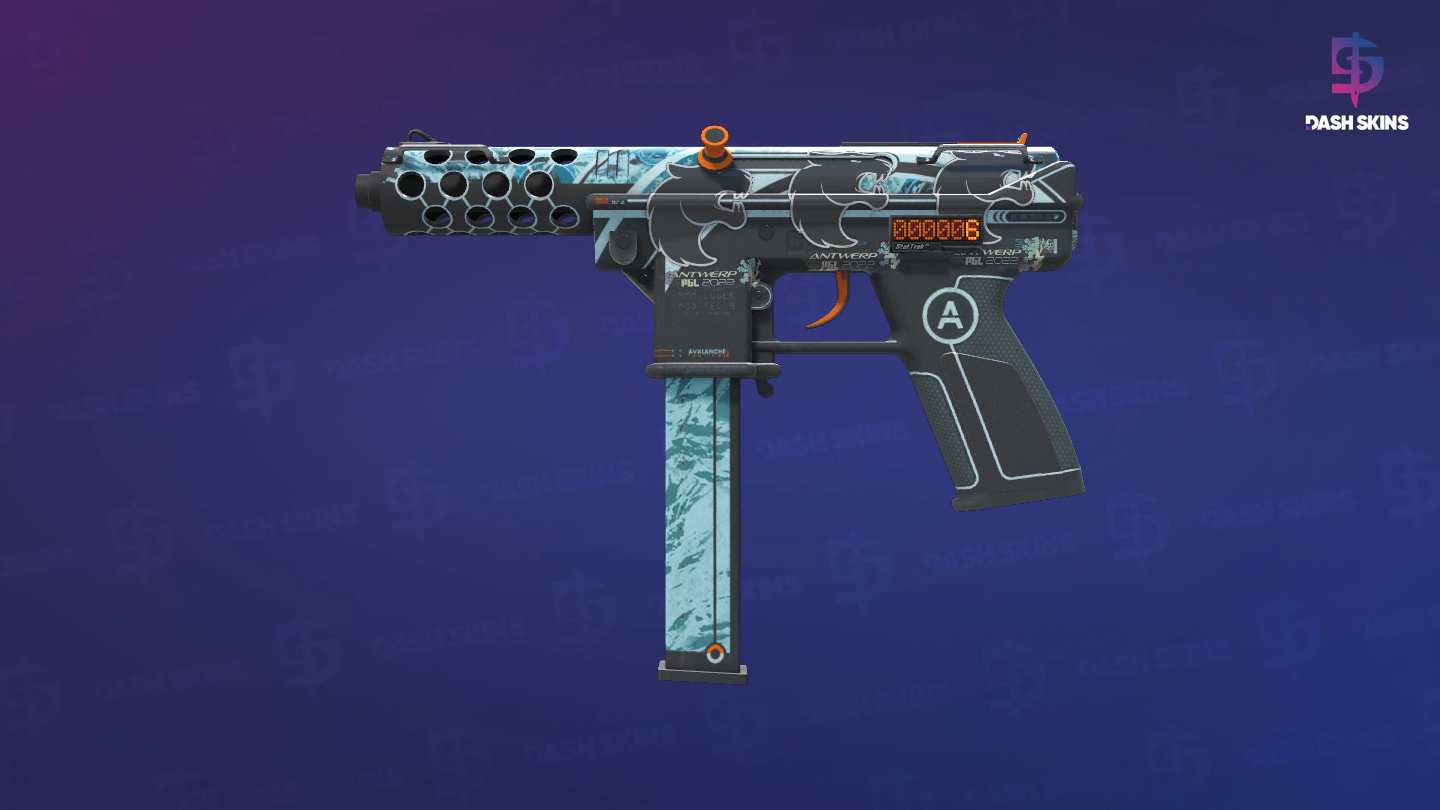 StatTrak™ Tec-9 | Avalanche (Well-Worn) Screenshot Playside