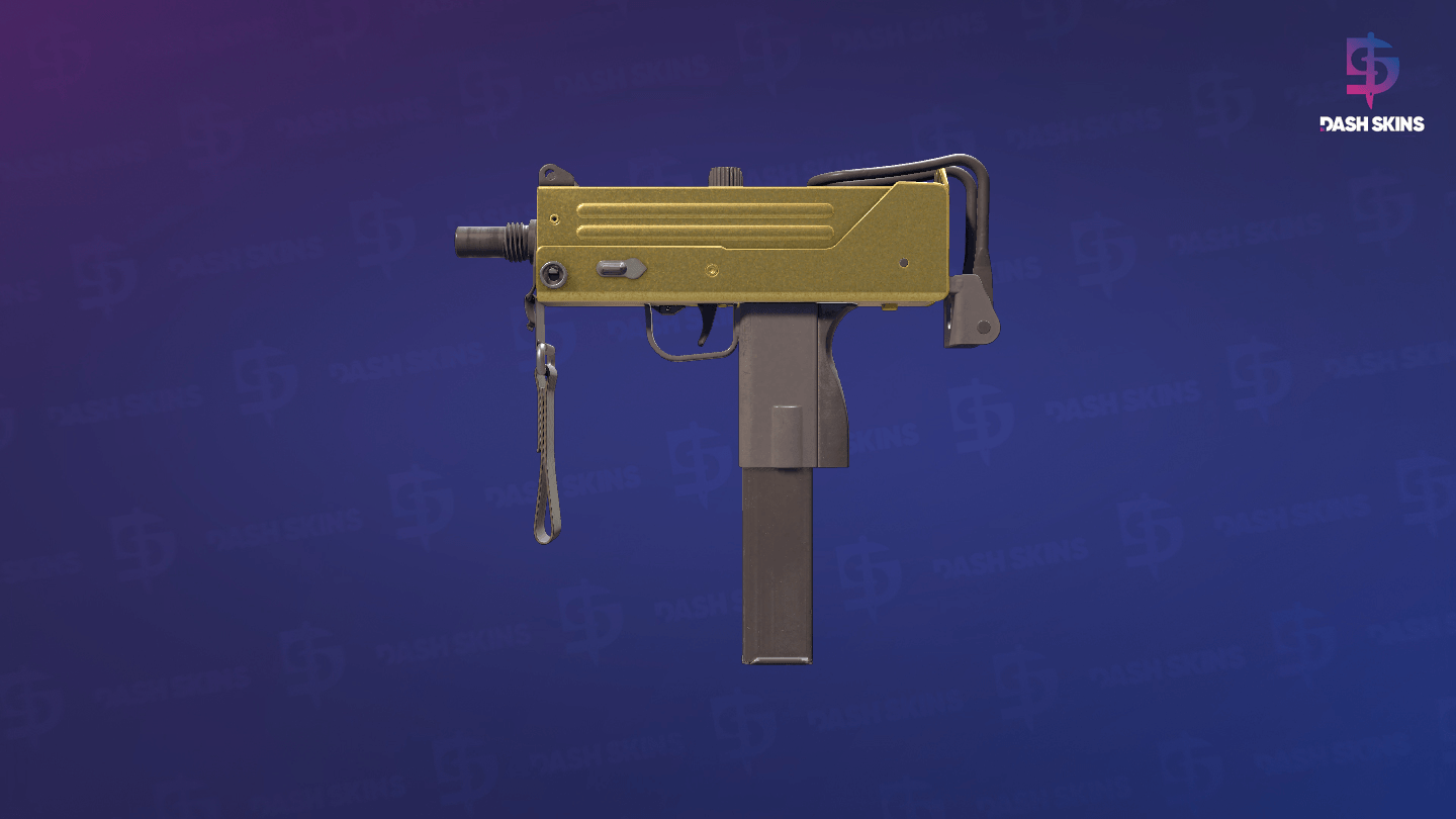 Souvenir MAC-10 | Gold Brick (Minimal Wear) Screenshot Playside