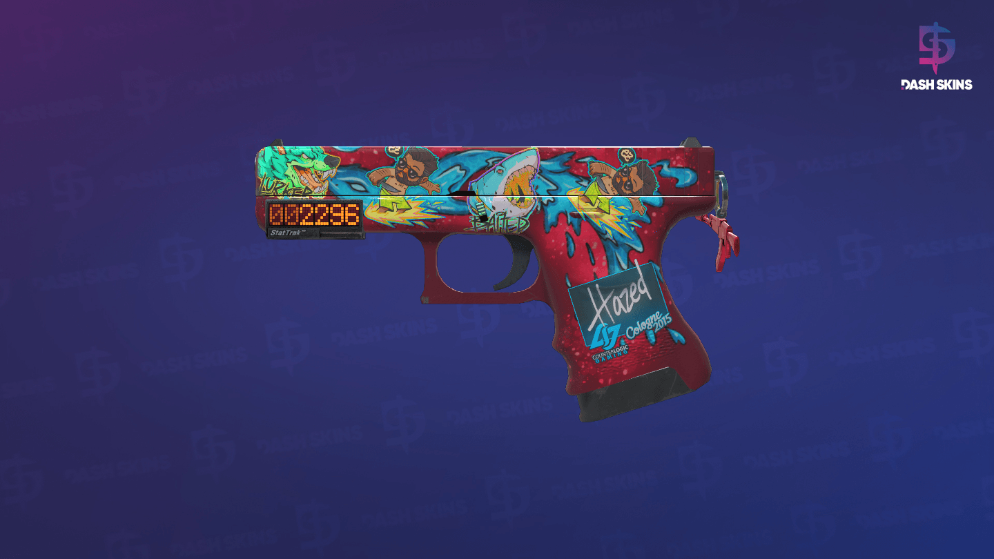 StatTrak™ Glock-18 | Water Elemental (Minimal Wear) Screenshot Playside