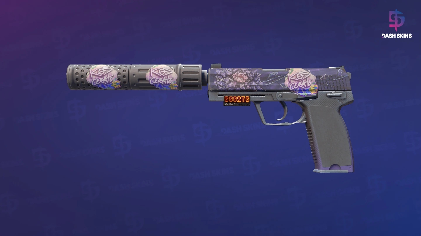 StatTrak™ USP-S | Black Lotus (Field-Tested) Screenshot Playside