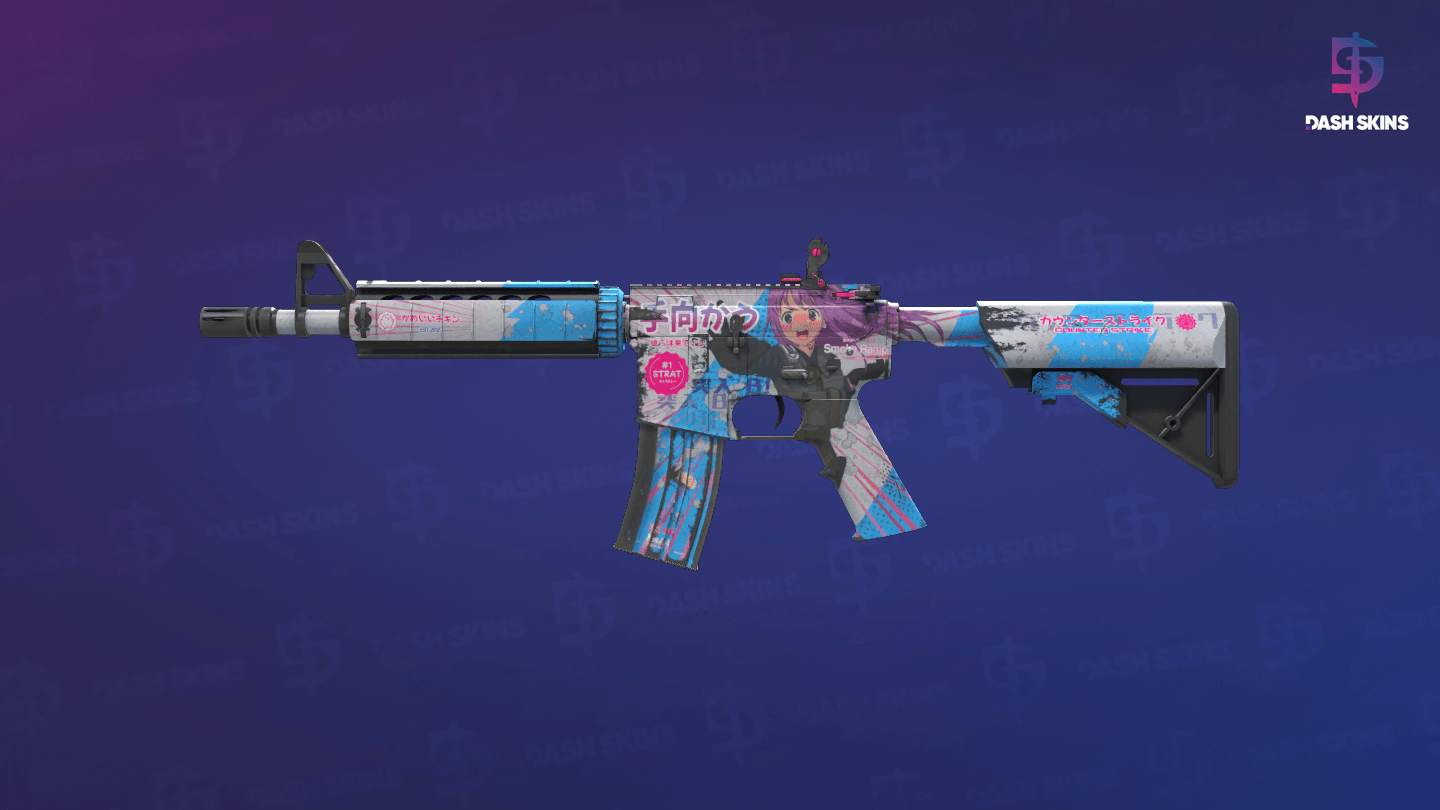 M4A4 | Temukau (Well-Worn) Screenshot Playside