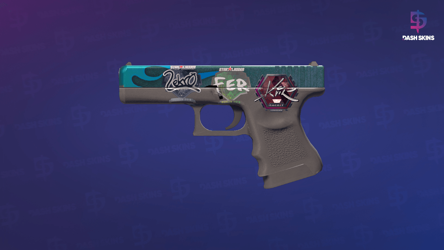 Glock-18 | Bunsen Burner (Well-Worn) Screenshot Playside