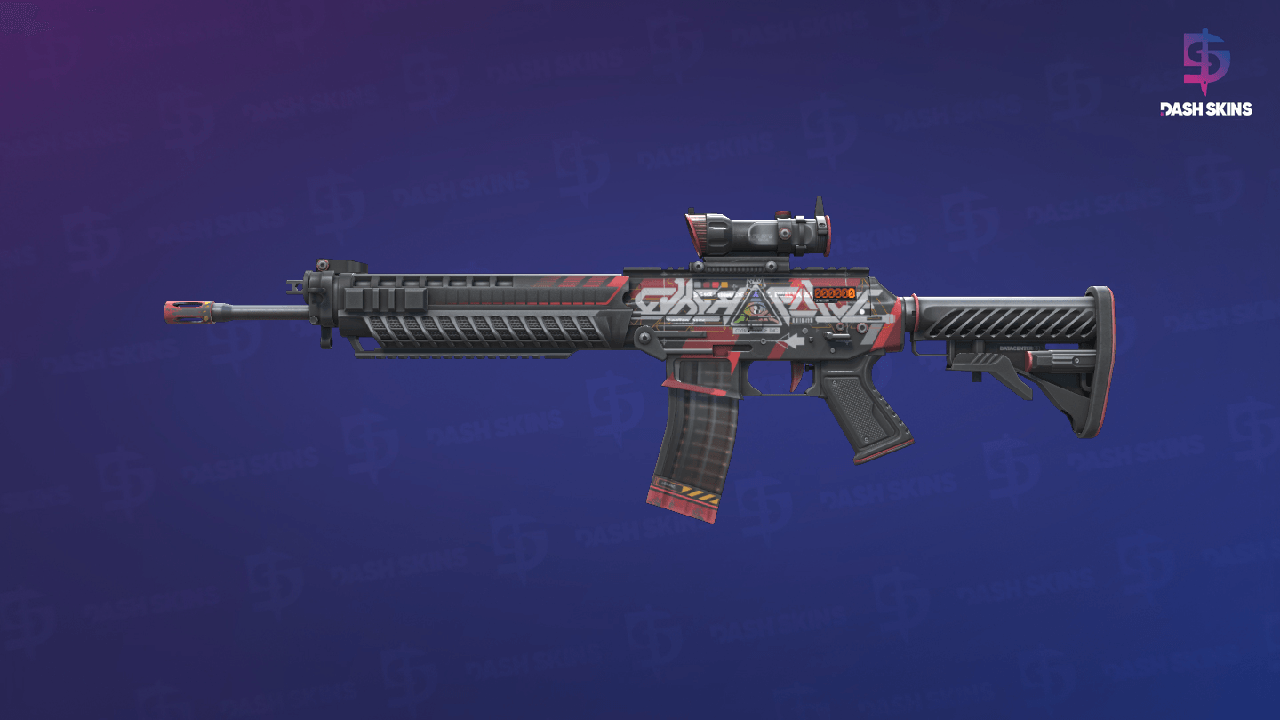 StatTrak™ SG 553 | Cyberforce (Minimal Wear) Screenshot Playside