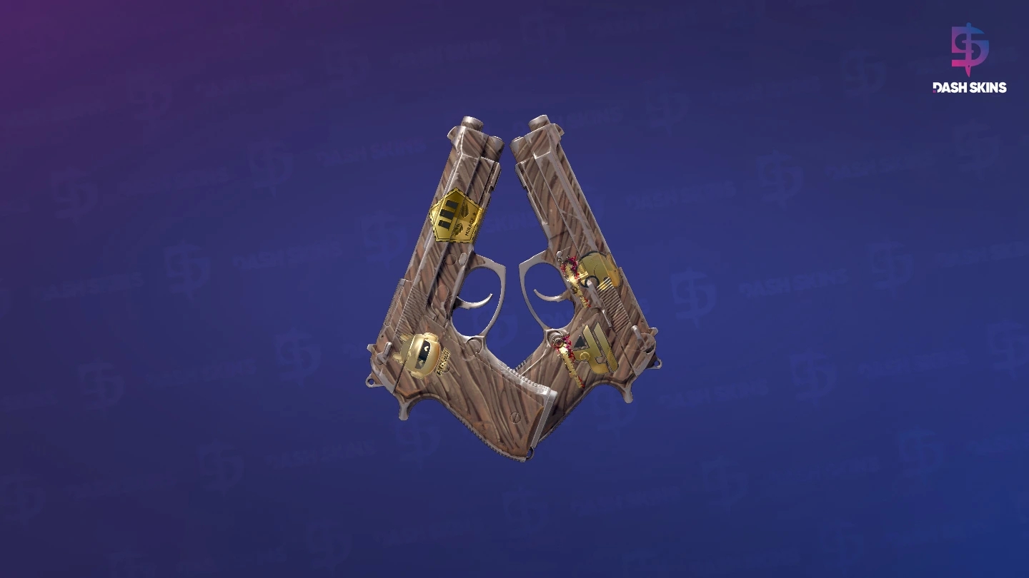 Souvenir Dual Berettas | Drift Wood (Field-Tested) Screenshot Playside