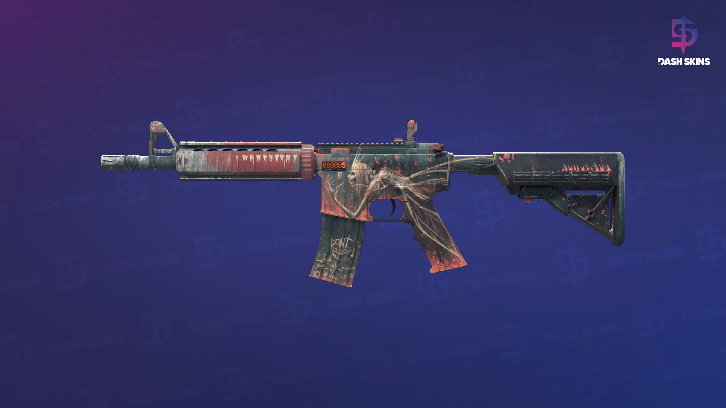 StatTrak™ M4A4 | Tooth Fairy (Minimal Wear) Screenshot Playside