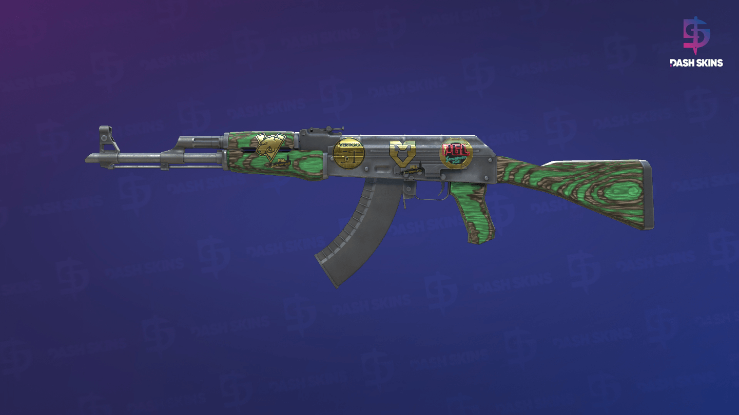 Souvenir AK-47 | Green Laminate (Field-Tested) Screenshot Playside