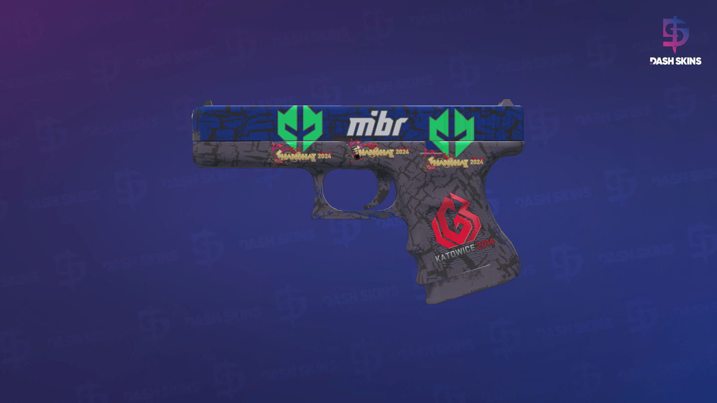 Glock-18 | Blue Fissure (Minimal Wear) Screenshot Playside