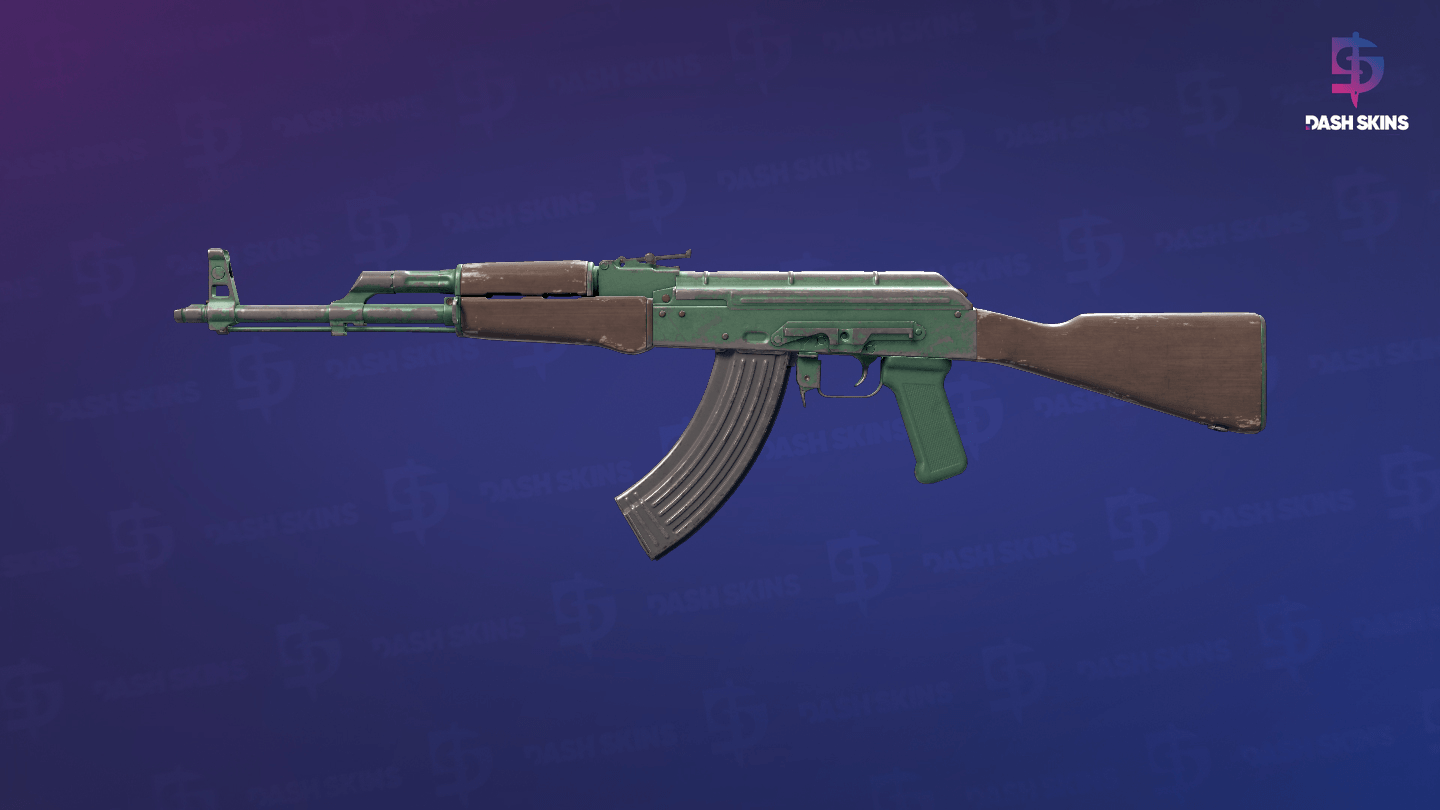 AK-47 | Wintergreen (Battle-Scarred) Screenshot Playside