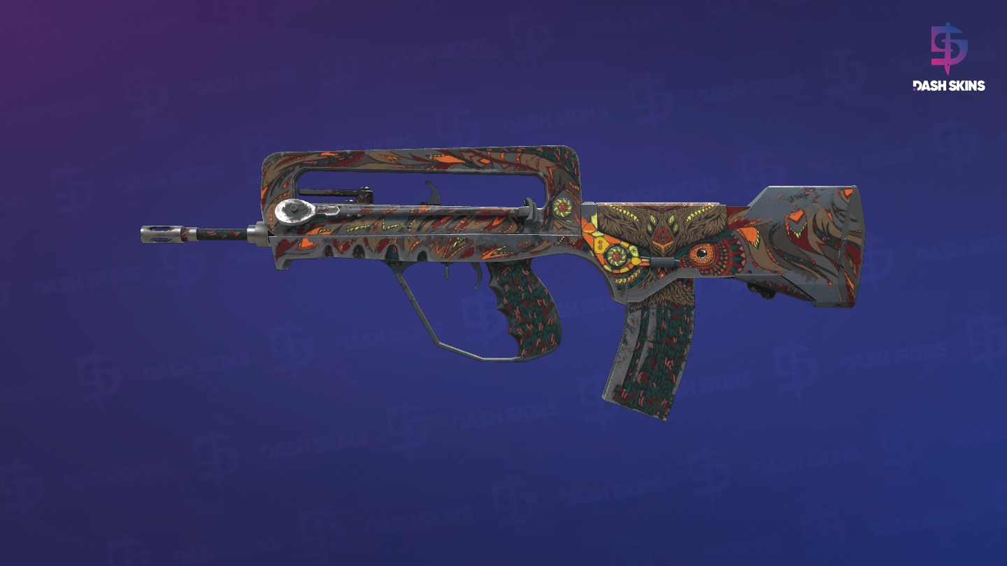 FAMAS | Eye of Athena (Battle-Scarred) Screenshot Playside