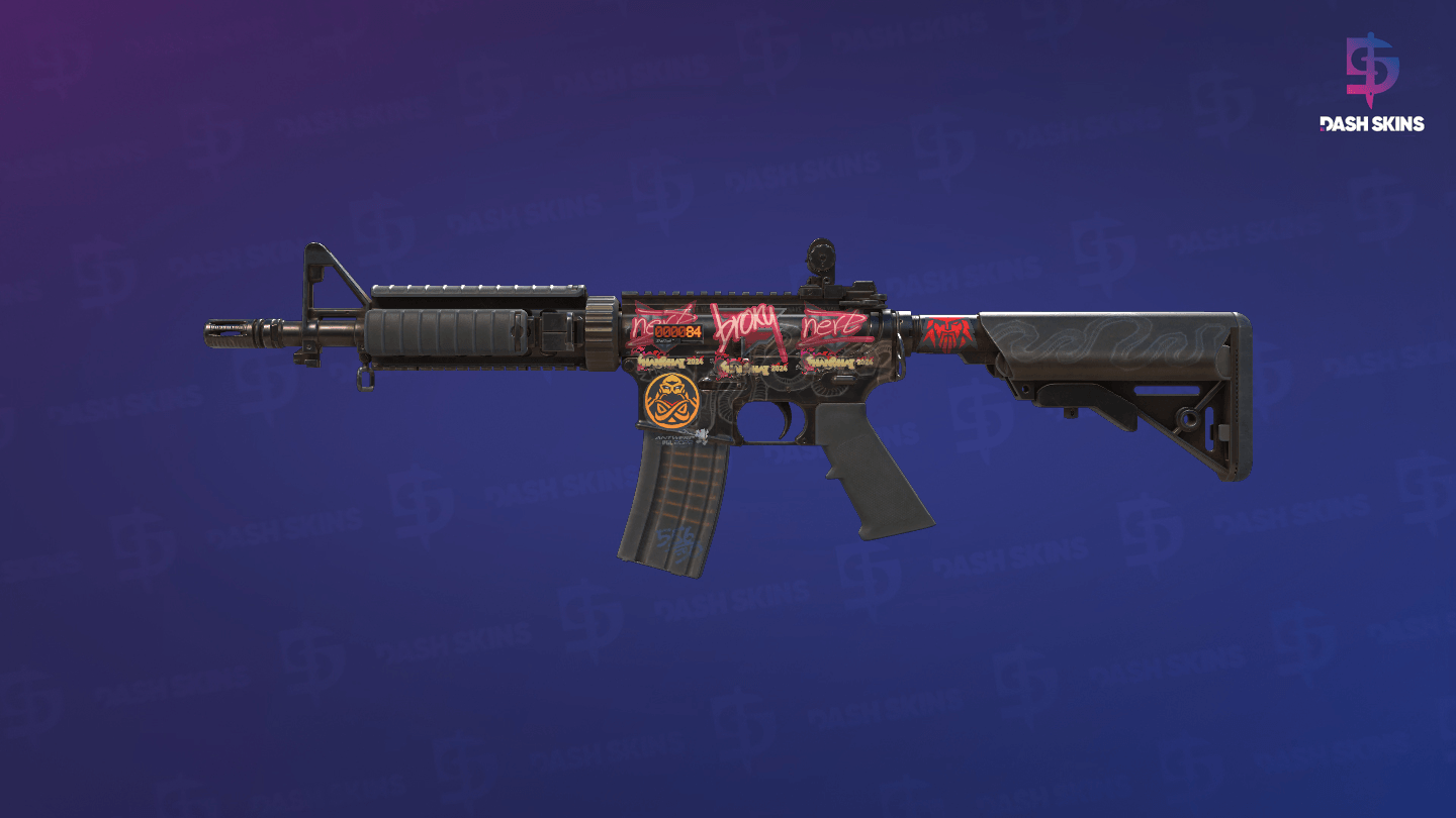 StatTrak™ M4A4 | Etch Lord (Well-Worn) Screenshot Playside