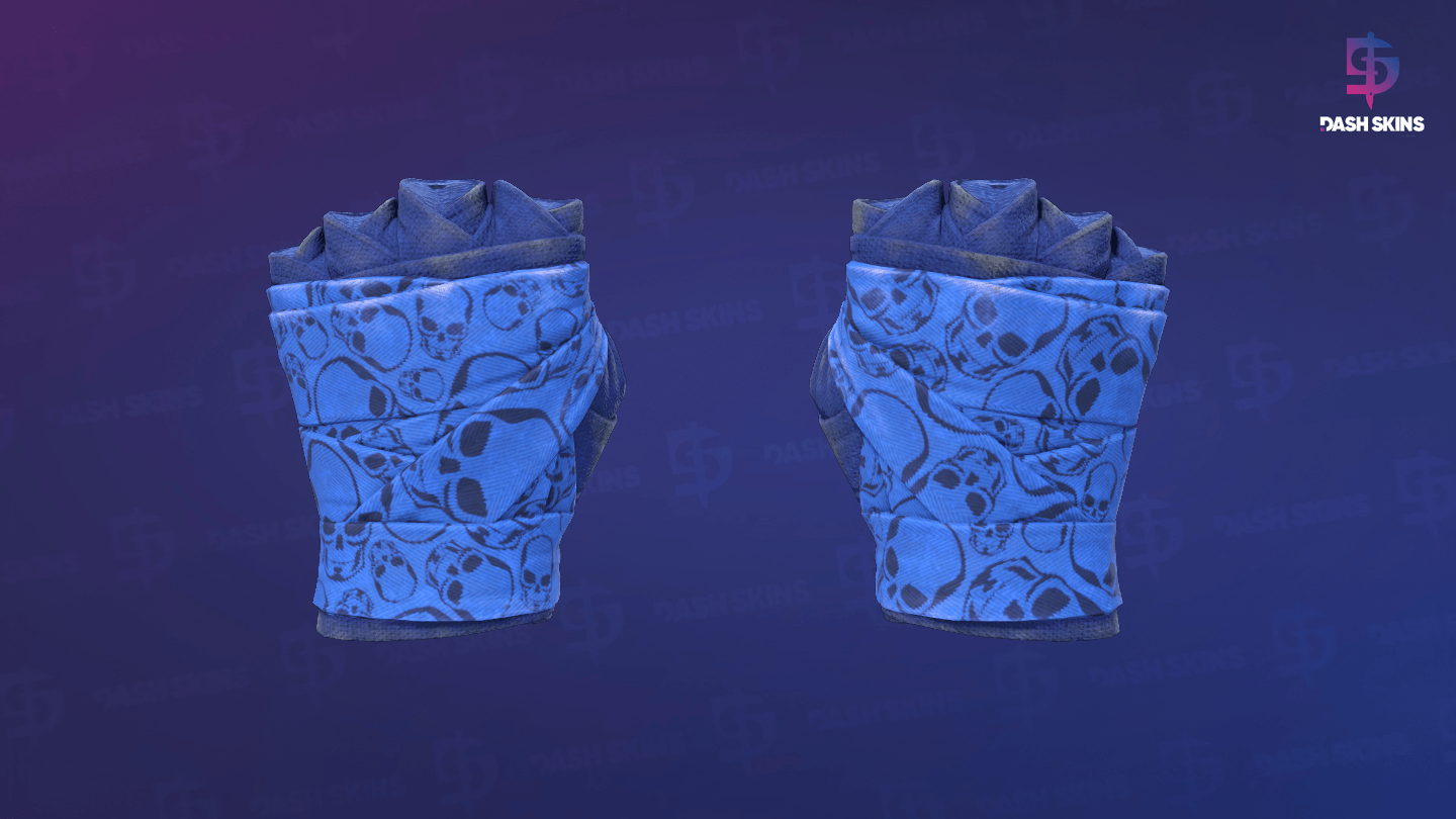 ★ Hand Wraps | Cobalt Skulls (Field-Tested) Screenshot Playside