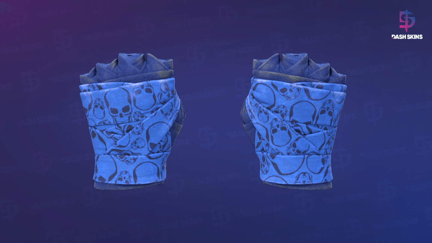 ★ Hand Wraps | Cobalt Skulls (Field-Tested) Screenshot Playside