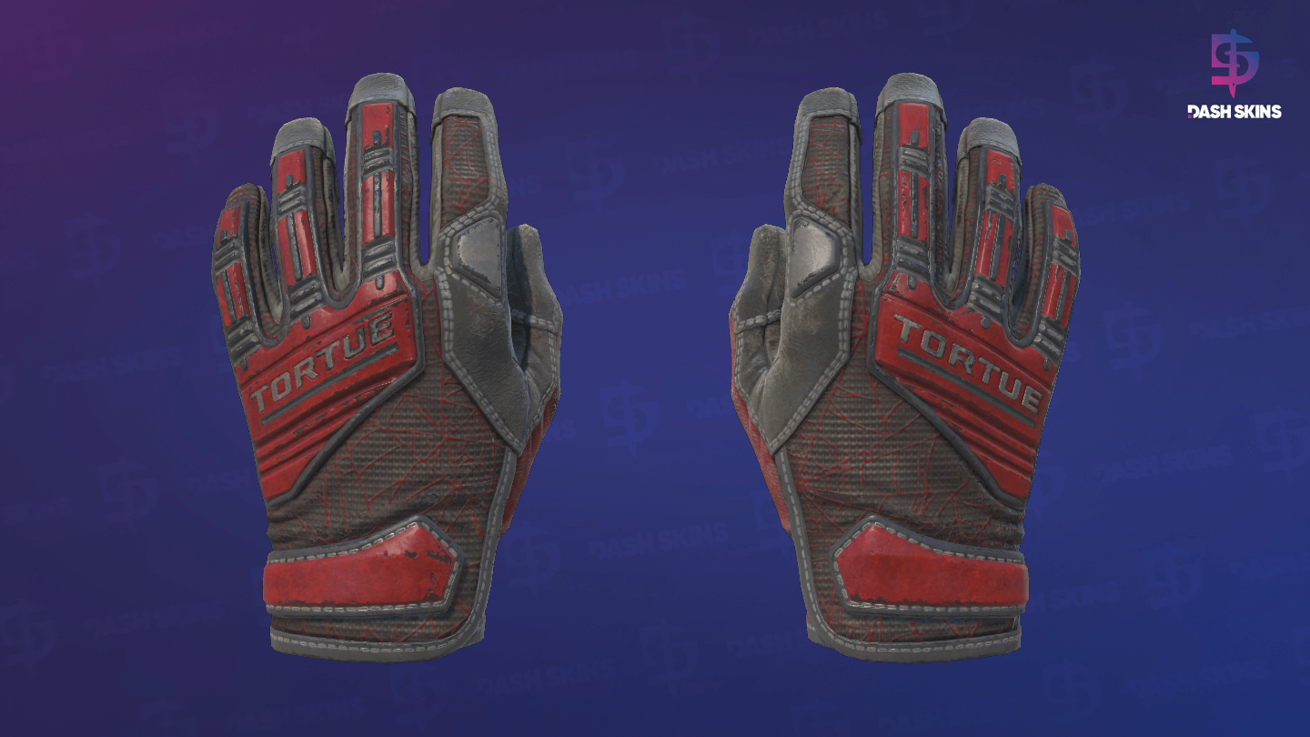 ★ Specialist Gloves | Crimson Web (Well-Worn) Screenshot Playside