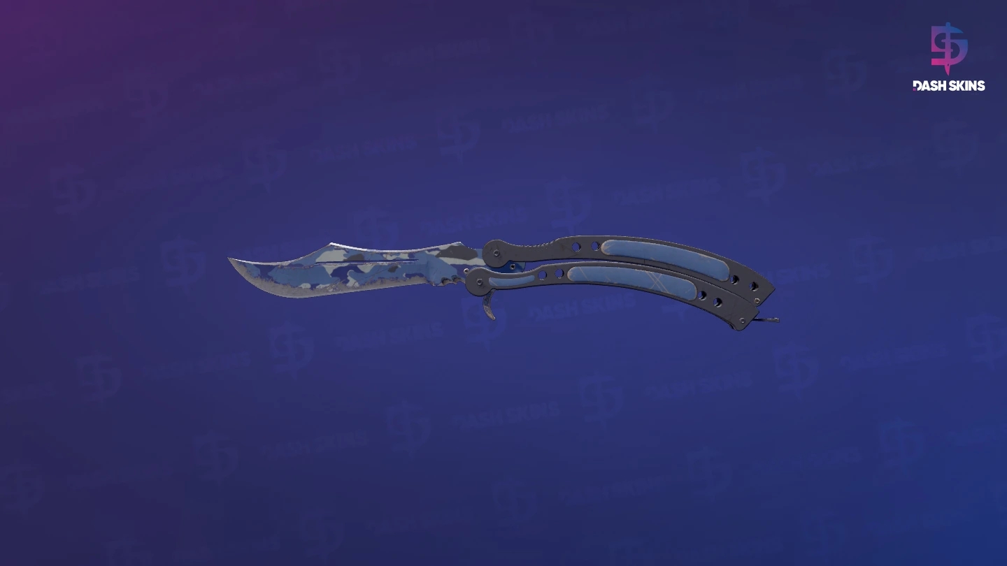 ★ Butterfly Knife | Bright Water (Well-Worn) Screenshot Playside