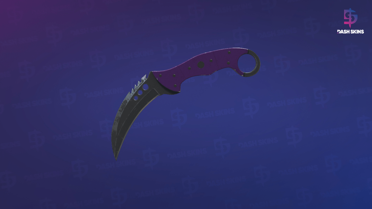 ★ Talon Knife | Ultraviolet (Well-Worn) Screenshot Playside