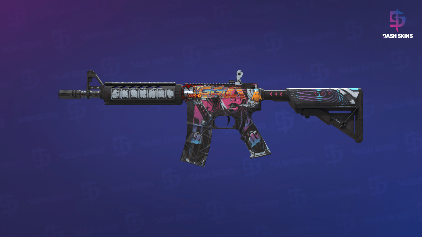 StatTrak™ M4A4 | Neo-Noir (Battle-Scarred) Screenshot Playside