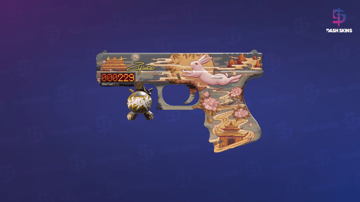 StatTrak™ Glock-18 | Umbral Rabbit (Field-Tested) Screenshot Playside