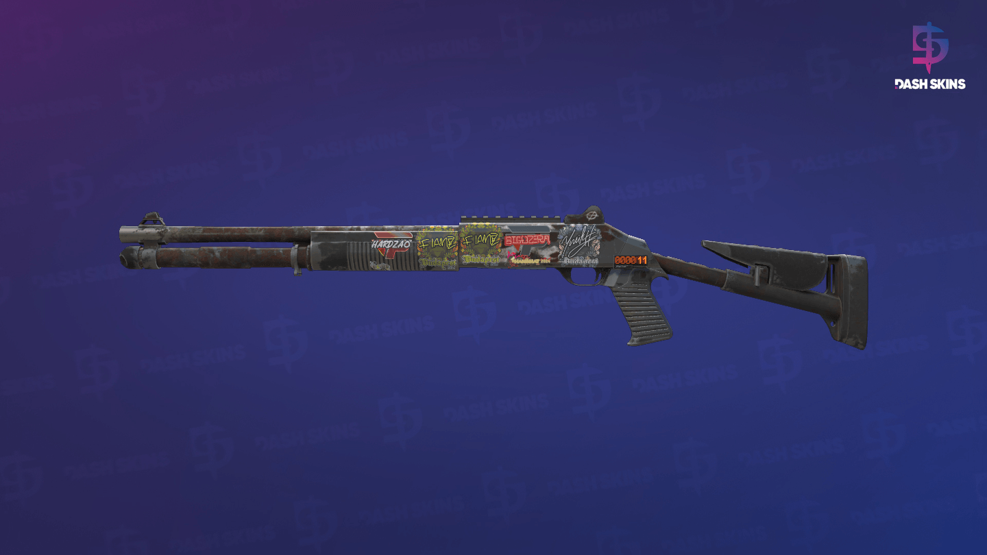 StatTrak™ XM1014 | Oxide Blaze (Battle-Scarred) Screenshot Playside